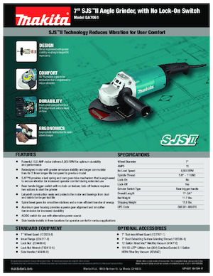 Açılı öğütücüler Makita GA7061 