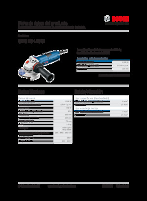 Açılı öğütücüler Bosch GWS 13-125 CI