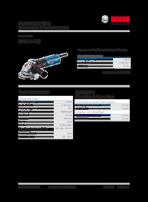 Açılı öğütücüler Bosch GWS 14-125