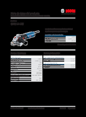 Açılı öğütücüler Bosch GWS 14-125