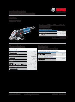 Angle Grinders Bosch GWS 17-125