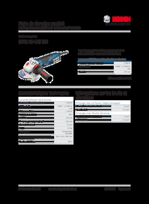 Açılı öğütücüler Bosch GWS 19-125 CIE