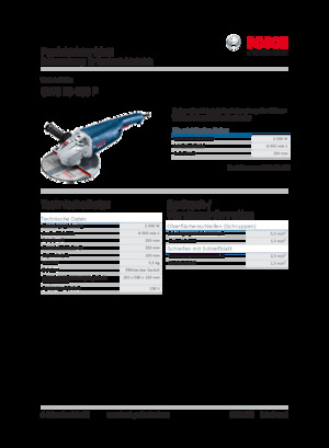 Açılı öğütücüler Bosch GWS 20-230 P