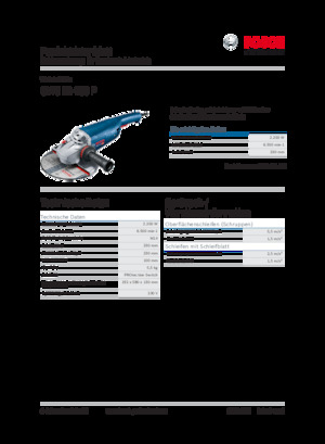 Angle Grinders Bosch GWS 22-230 P