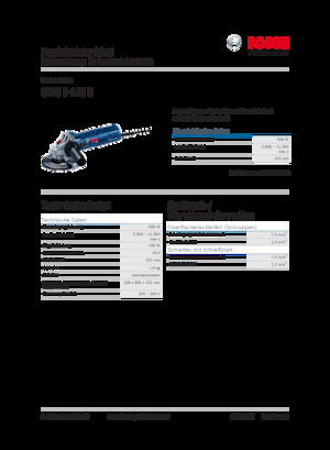 Açılı öğütücüler Bosch GWS 9-125 S