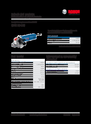 Angle Grinders Bosch GWX 10-125