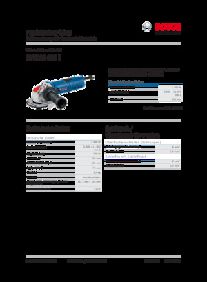 Açılı öğütücüler Bosch GWX 13-125 S