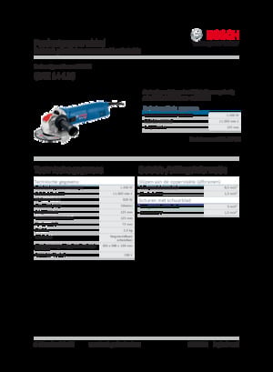 Angle Grinders Bosch GWX 14-125