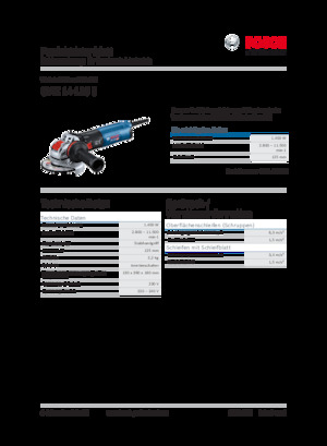 Açılı öğütücüler Bosch GWX 14-125 S