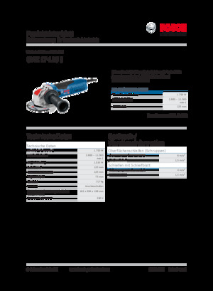 Angle Grinders Bosch GWX 17-125 S