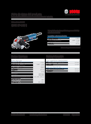 Angle Grinders Bosch GWX 17-125 S