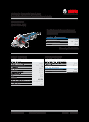 Açılı öğütücüler Bosch GWX 19-125 S