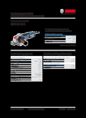 Açılı öğütücüler Bosch GWX 19-125 S