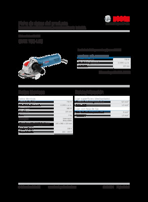 Açılı öğütücüler Bosch GWX 750-125