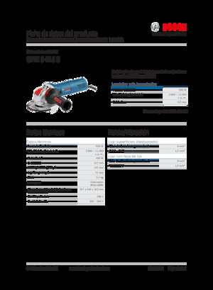 Açılı öğütücüler Bosch GWX 9-115 S