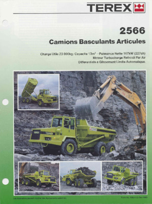 Articulated Dump Trucks Terex 2566