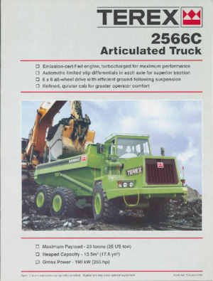 Articulated Dump Trucks Terex 2566C