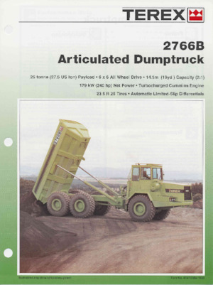 Articulated Dump Trucks Terex 2766B