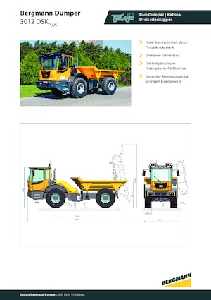 Articulated Dump Trucks Bergmann 3012DSK Plus