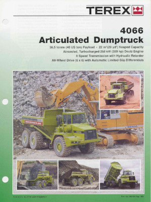 Articulated Dump Trucks Terex 4066