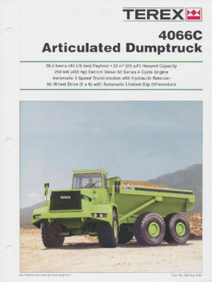 Articulated Dump Trucks Terex 4066C