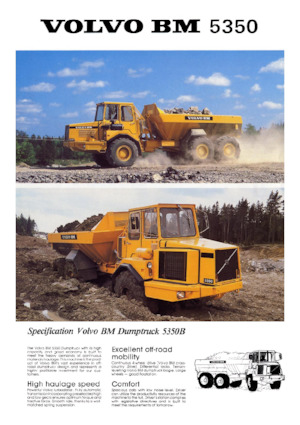 Articulated Dump Trucks Volvo 5350