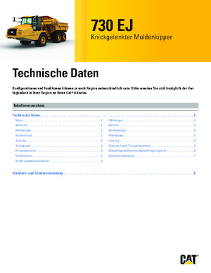 Articulated Dump Trucks Caterpillar 730 EJ