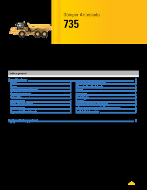 Articulated Dump Trucks Caterpillar 735-04A