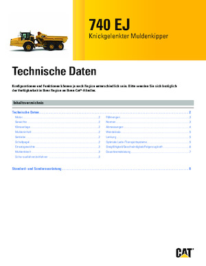 Articulated Dump Trucks Caterpillar 740 EJ
