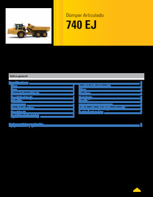 Articulated Dump Trucks Caterpillar 740 EJ