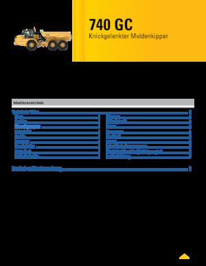 Articulated Dump Trucks Caterpillar 740 GC