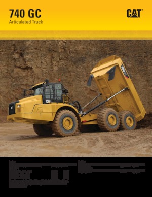 Articulated Dump Trucks Caterpillar 740 GC