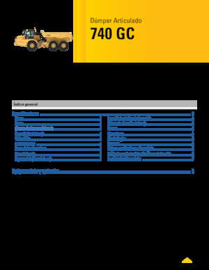 Articulated Dump Trucks Caterpillar 740 GC