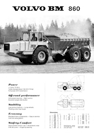 Articulated Dump Trucks Volvo 860S