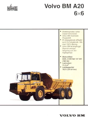 Articulated Dump Trucks Volvo A 20 6x6