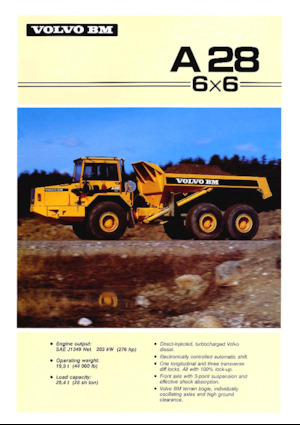 Articulated Dump Trucks Volvo A28 (6x6)