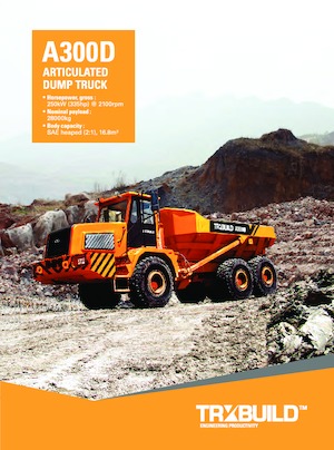 Mafsallı damperli kamyonlar TRXBUILD A300D