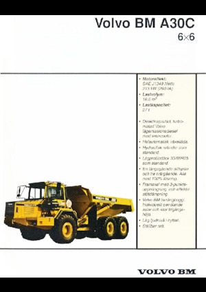 Articulated Dump Trucks Volvo A30C 6x6
