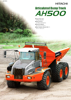 Mafsallı damperli kamyonlar Hitachi AH500
