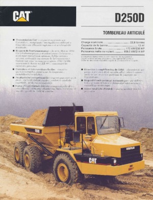 Articulated Dump Trucks Caterpillar D 250 D