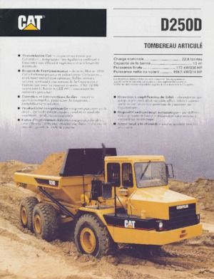 Articulated Dump Trucks Caterpillar D250D