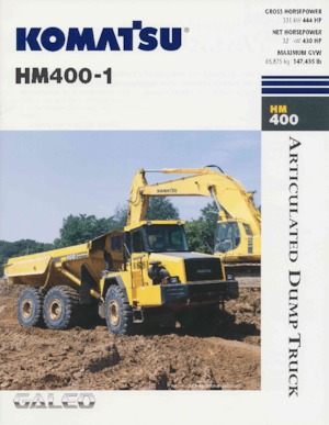 Mafsallı damperli kamyonlar Komatsu HM400-1