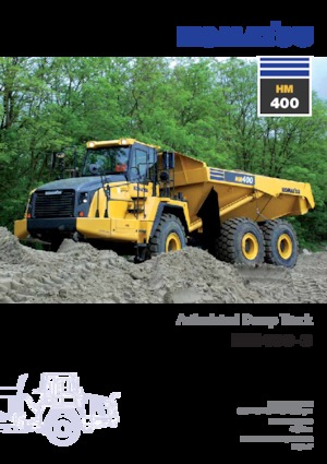Mafsallı damperli kamyonlar Komatsu HM400-3