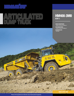 Mafsallı damperli kamyonlar Komatsu HM400-3M0