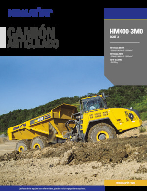 Mafsallı damperli kamyonlar Komatsu HM400-3M0