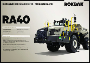 Articulated Dump Trucks Rokbak RA40