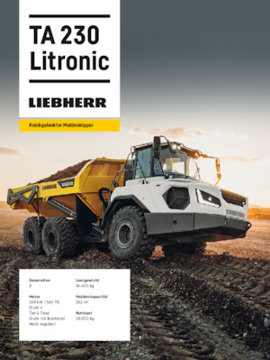 Articulated Dump Trucks Liebherr TA230 Litronic