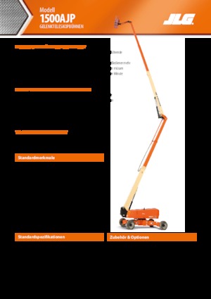 Wheeled Articulating Boom Lifts JLG 1500AJP
