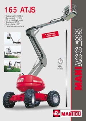 Wheeled Articulating Boom Lifts Manitou 165 ATJ
