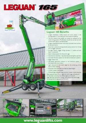 Wheeled Articulating Boom Lifts Leguan 165 